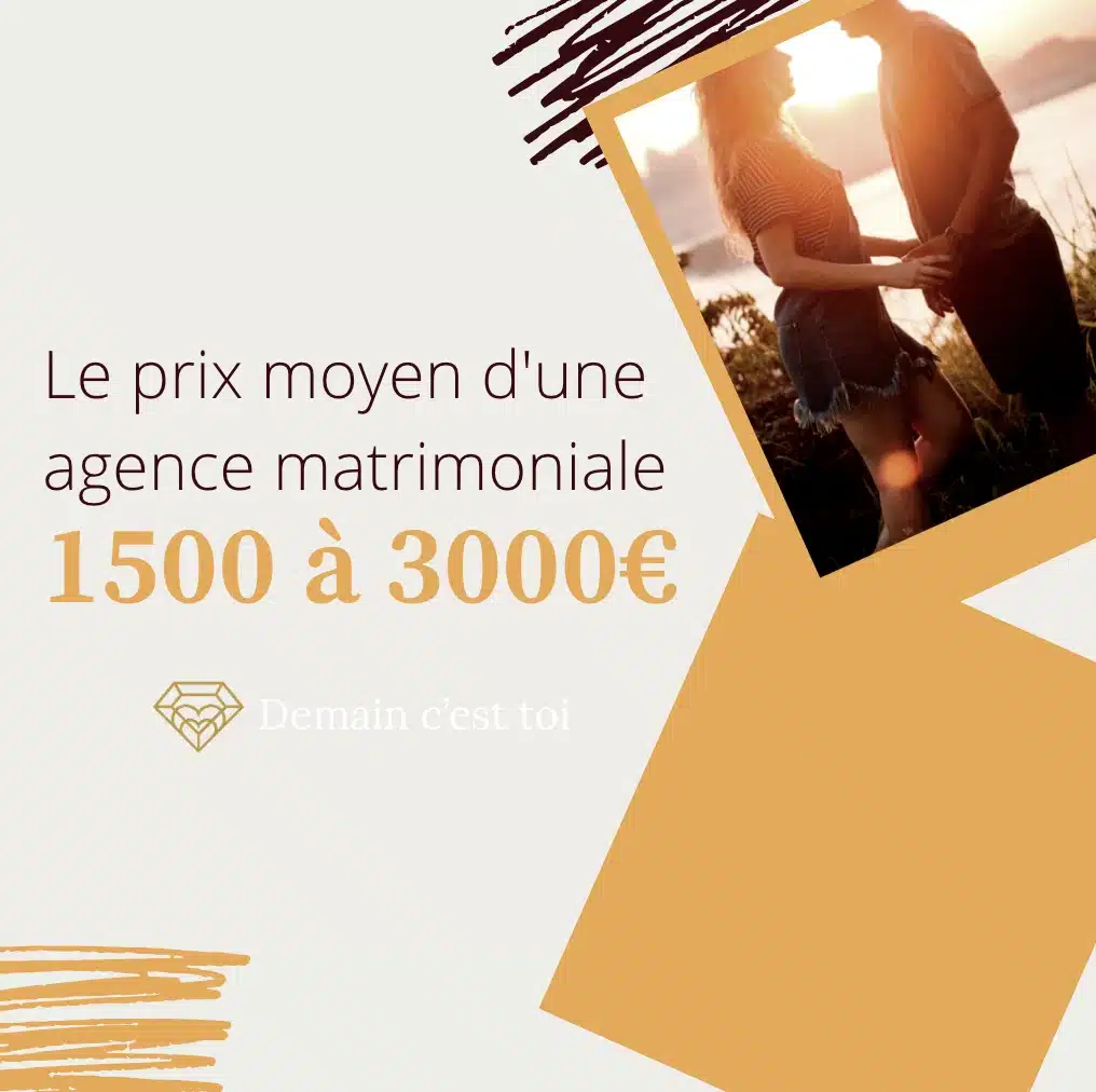 Prix moyen d'une agence matrimoniale