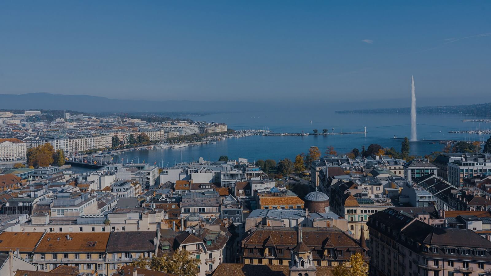 Lac Leman ville de Genève