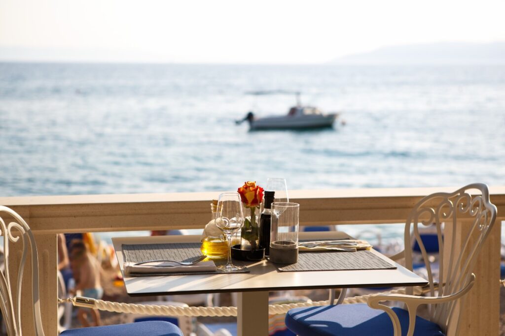 restaurant romantique sur la Côte d'Azur